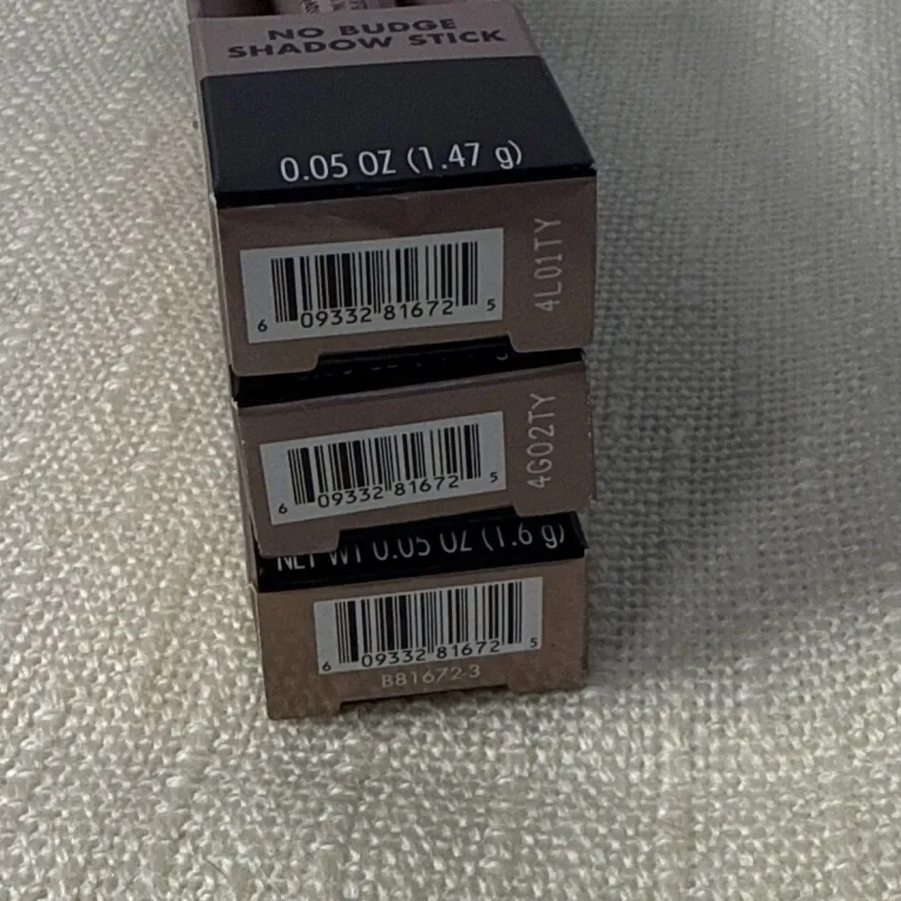 Lot Of 3 New ELF No Budge Shadow Stick, Smudge-Proof Eyeshadow Magnetic Pull